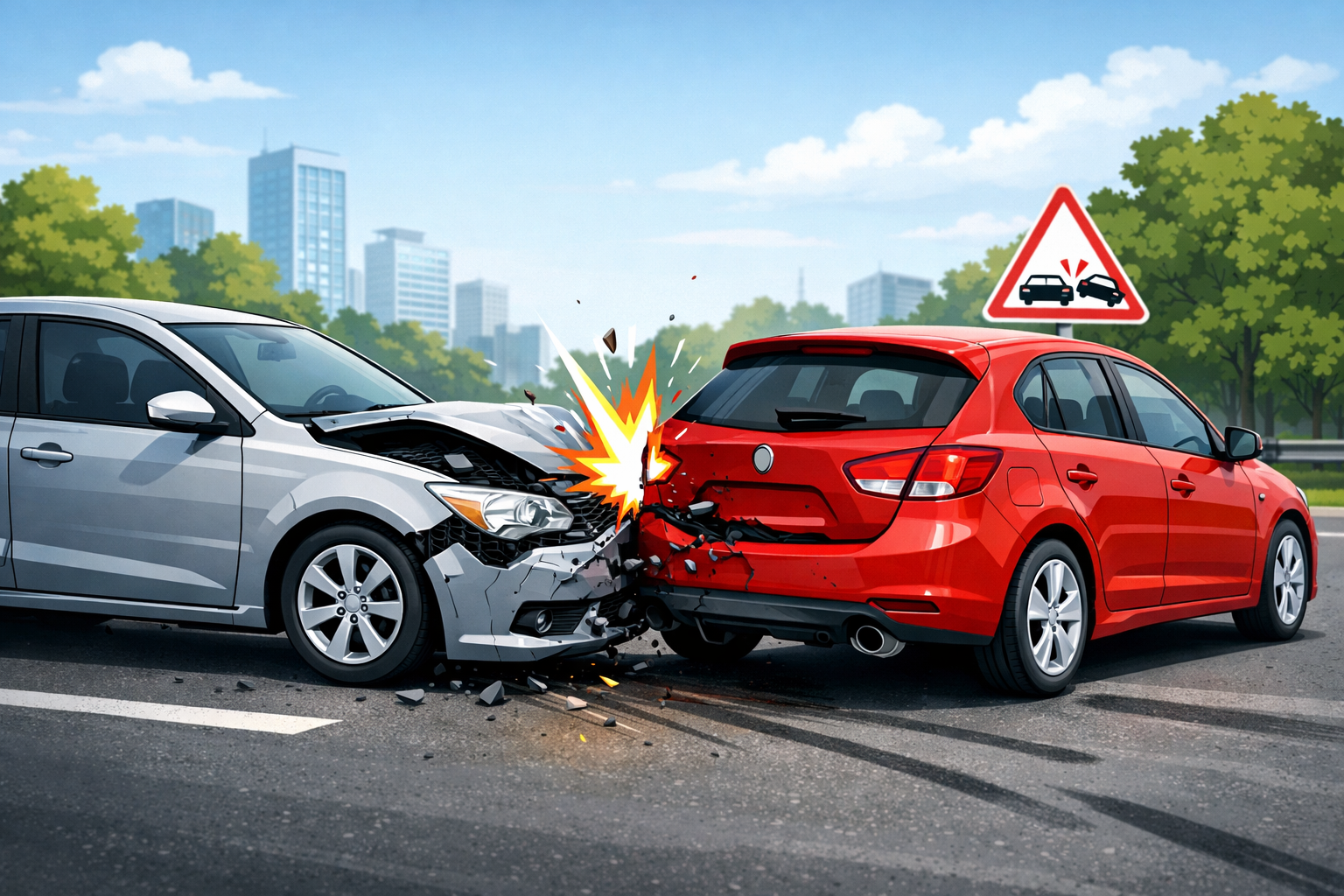 2026 Trafik Kazası Araç Değer Kaybı Hesaplama İnfografiği – Kaza tespiti, ekspertiz raporu alma, hasar oranı belirleme, piyasa değeri araştırması, yaş katsayısı uygulama ve sigorta şirketine başvuru adımları